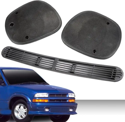 Vista 10 de PIT66 Cubierta de ventilación de descongelación beige para salpicadero, panel de rejilla compatible con Chevy S10 GMC Oldsmobile SUV Pickup Truck