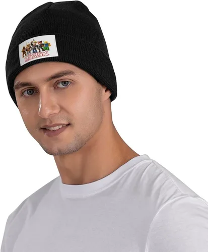 Vista 3 de brrgida Gorros de punto gorros de calavera para niños y niños de invierno cálidos ligeros