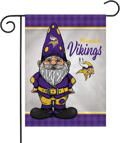 Vista 9 de Rico Industries NFL Gnomo - Bandera de jardín de doble cara de 13 x 18 pulgadas