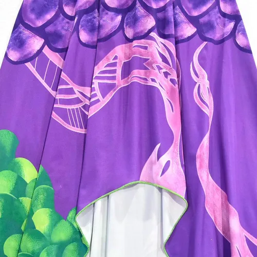 Vista 4 de TOPINCN Dragon Mal Dress Popular Halloween & Cosplay Costume, Exquisite Patterns, High end Material, Suitable for Multiple Occasions (130cm)