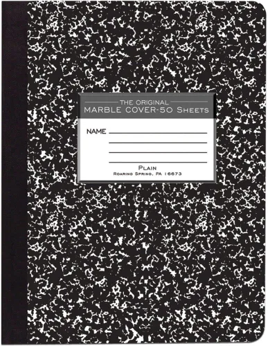 Vista 13 de Roaring Spring Paper Products, cuaderno para composición, 4 paquetes (77328), Negro individual