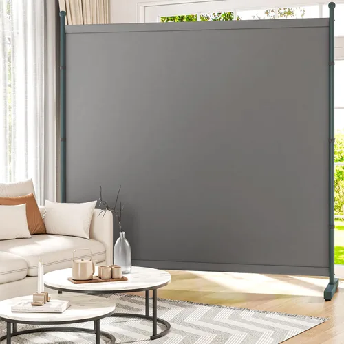 Vista 9 de Panel divisor de habitación, pantalla de privacidad grande de 6 pies