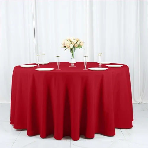 Vista 81 de Efavormart - Mantel redondo de poliéster de 108 pulgadas, 108 pulgadas, para bodas, fiestas, banquetes, restaurantes, color verde manzana