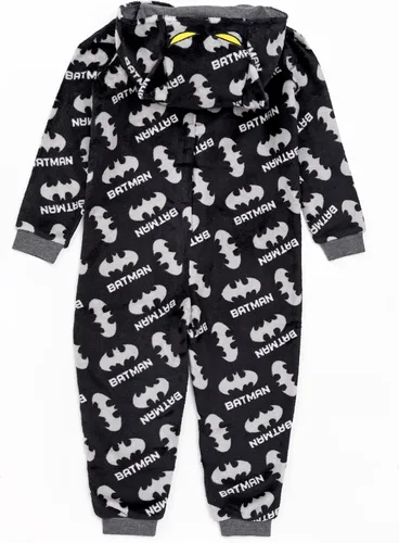 Vista 2 de DC Comics Batman Onesie Boys Kids Dark Knight Black All In One