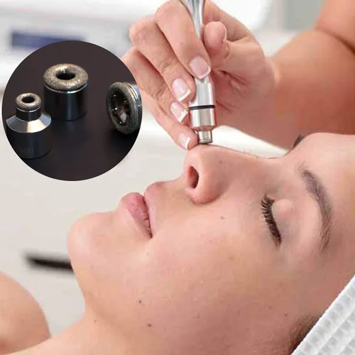 Vista 3 de 9 puntas de microdermoabrasión y 3 varitas, puntas de repuesto para dermoabrasión Yofuly con filtro de algodón