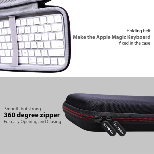 Vista 4 de LTGEM - Funda para teclado inalámbrico Bluetooth Apple Magic Hard EVA Shell, Water-Resistant, Shock Protection, Scratch-Resistant