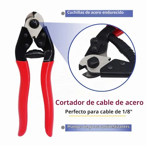 Vista 5 de 1000FT 1/8" T316 cable de acero inoxidable, cable de avión de cuerda de alambre