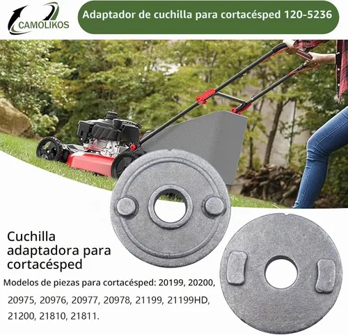 Vista 3 de 120-5236 (paquete de 4) Adaptador de cuchilla para cortacésped Toro 30 "TimeMaster 20199 20200 Piezas de repuesto