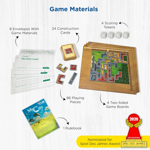 Vista 3 de Thames & Kosmos Mi Ciudad Apto para toda la familia Juego de mesa legado Kosmos Games De 2 a 4 jugadores A partir de 10 años Diseñador