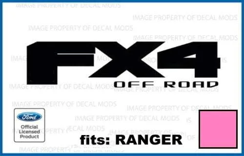 Vista 20 de FX4 Offroad - Calcomanías adhesivas naranjas para Ford Ranger troqueladas (2019-2020) - CO_Solid (juego de 2) con licencia