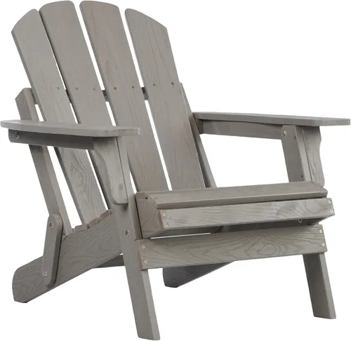 Vista 11 de Silla Adirondack en miniatura de madera maciza Hemlock, tumbona compacta para patio al aire libre, resistente a la intemperie, asiento de hoguera