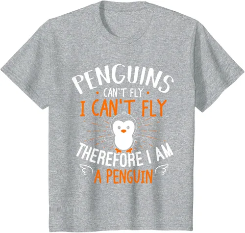 Vista 59 de Penguins Can't Fly Shirt - Camiseta de regalo para amantes de los pingüinos, Azul Azul Marino