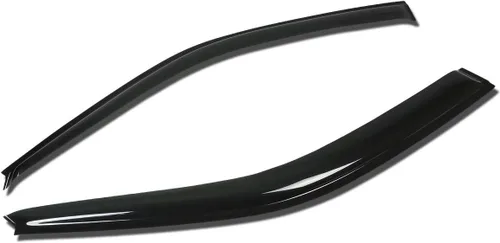 Vista 10 de DNA MOTORING WVS-176 - Deflector de visera de ventilación de humo oscuro para lluvia, protector solar (2 unidades), 1 paquete