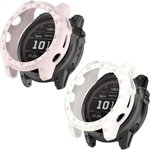 Vista 10 de FitTurn Compatible con Garmin Enduro 2/Tactix 7 Watch Bumper Case Series Funda resistente para Garmin Enduro 2/Tactix 7 Cubierta protectora duradera