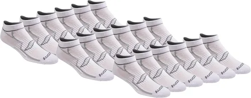 Vista 25 de Saucony Calcetines invisibles Rundry Bolt Performance para hombre, disponibles en tallas M-XXL (6, 12, 18 pares)