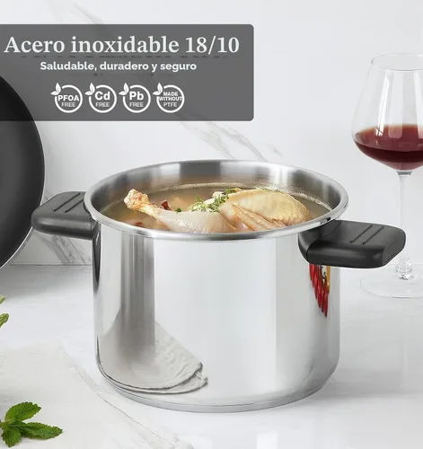Vista 6 de KOCH SYSTEME CS Olla a presión de acero inoxidable 4.2QT, Olla de Presion