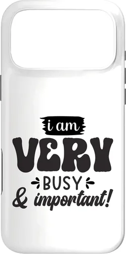 Vista 22 de Very Busy & Important Retro Groovy Text Design Case for iPhone 17