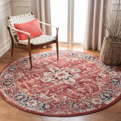 Vista 20 de SAFAVIEH - Alfombra decorativa de la colección Charleston, 2 pies x 4 pies, marfil y azul marino, diseño tradicional, ideal para áreas de alto