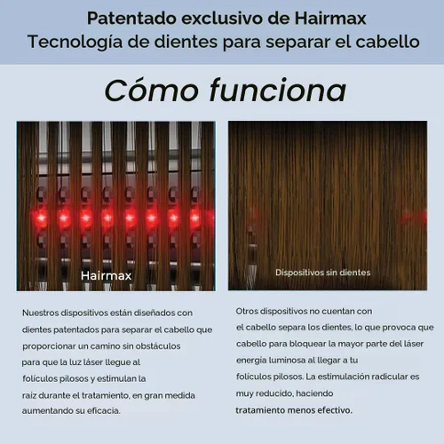Vista 8 de Hairmax Ultima 12 Classic LaserComb - (Autorizado por la FDA) Dispositivo láser para el tratamiento del crecimiento del cabello para hombres