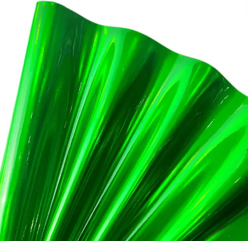 Vista 10 de 11.8"x53" Tela de cuero sintético holográfica, vinilo reflectante de espejo para lazos para el cabello, bolsas, manualidades de costura (Negro)