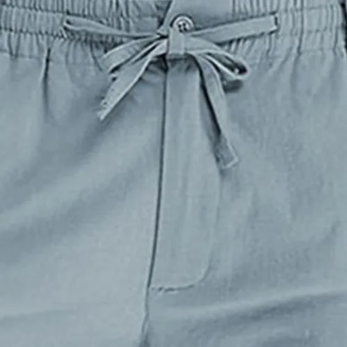 Vista 5 de Pantalones de vestir ajustados para hombre, ajuste clásico, cintura expandible, oculta, para negocios, trabajo, piernas rectas, moda