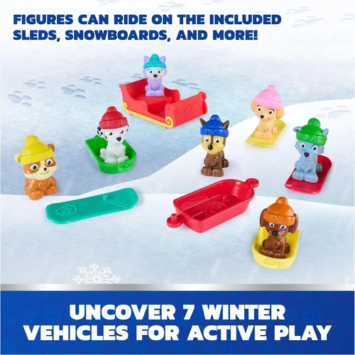 Vista 12 de PAW Patrol Calendario de Adviento Holiday Rescue 2025, mini figuras