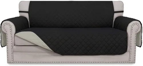 Vista 134 de Easy-Going - Funda reversible para sofá, resistente al agua, con varillas de espuma y correas elásticas, protector de muebles para mascotas y perros