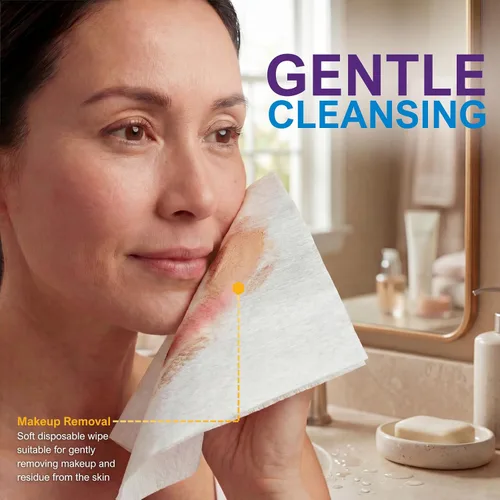 Vista 4 de MED PRIDE Toallitas secas desechables para adultos, toallas personales suaves y absorbentes, 800 unidades a granel, cuidado de la incontinencia
