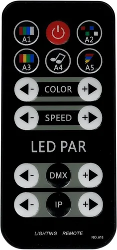Vista 7 de Rockville RockPAR TRI LED RGB Compact Par Can Pro DJ DMX Wash Light+Remote Blanco