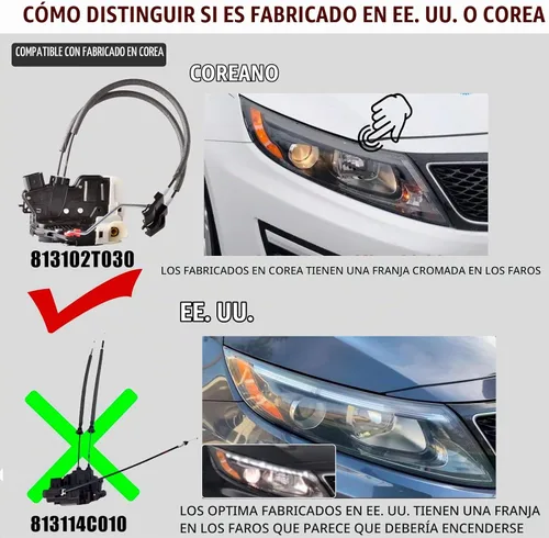 Vista 2 de (construido en Corea) Actuador de bloqueo de puerta delantera izquierda