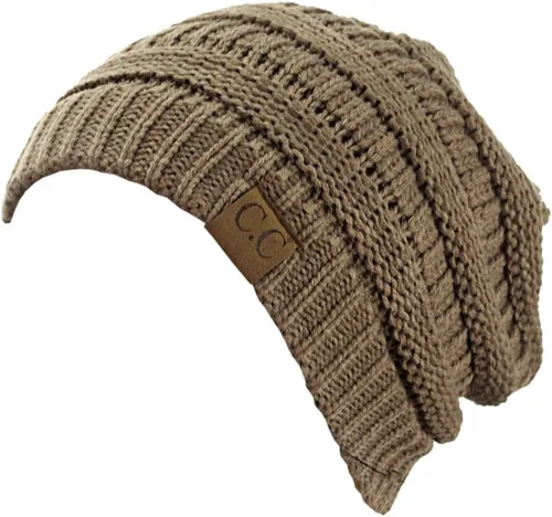 Vista 604 de C.C Trendy Warm Chunky Soft Stretch Cable Knit Beanie
