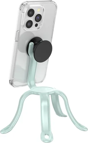 Vista 15 de PopSockets Soporte y soporte flexible para teléfono, soporte de trípode para teléfono, soporte universal para dispositivo - negro pequeño