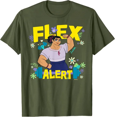 Vista 45 de Disney Encanto Luisa Madrigal Flex Alert Camiseta, Negro