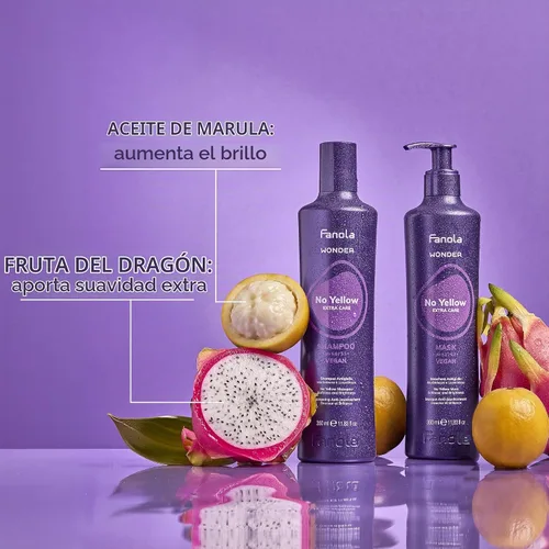 Vista 8 de Fanola Champú morado amarillo y tóner para el cabello anti-latón, 11.8 oz
