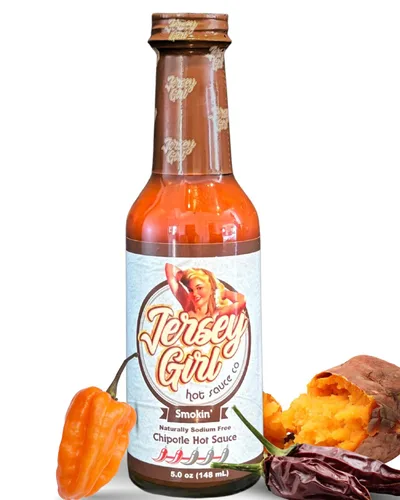 Vista 12 de Jersey Girl Hot Sauce Co Scorchin' Hot Sauce - Salsa picante hecha con pimientos Carolina Reaper y Dragon's Breath / 2 de los pimientos más picantes