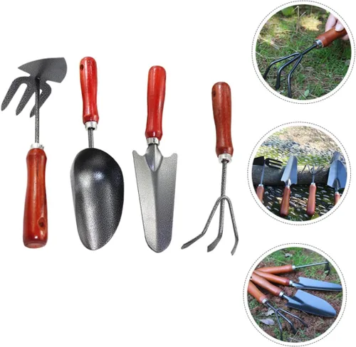 Vista 9 de 1Set Small Garden Trowel Gardening Tools with Construction for Digging Weeding Planting Lightweight Portable for Home Gardening Outdoor Activities