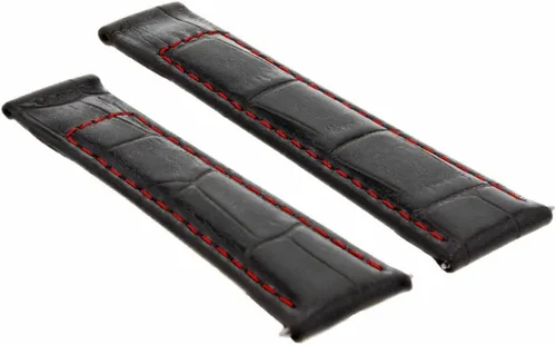 Vista 5 de Ewatchparts 20mm Leather Watch Band Strap Compatible With All Rolex Datejust Model Watch With End Pieces