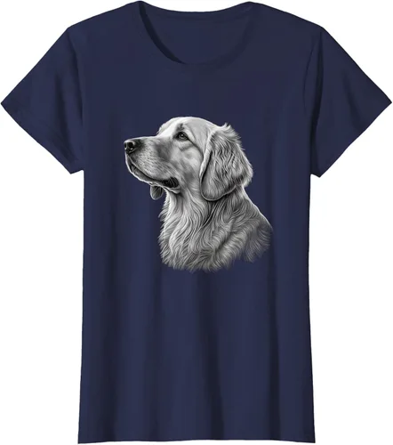 Vista 31 de Camiseta divertida Golden Retriever, Negro