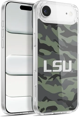 Vista 259 de Head Case Designs Funda de gel suave con licencia oficial de la Universidad Estatal de Louisiana LSU Camou compatible con Apple iPhone 7 Plus/iPhone
