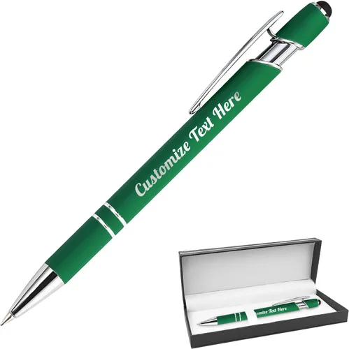 Vista 14 de Hasta 500 bolígrafos personalizados a granel con logotipo de mensaje de nombre comercial, bolígrafos grabados personalizados con lápiz óptico