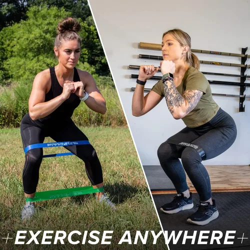 Vista 2 de Serious Steel Fitness Mini bandas de resistencia Bandas elásticas de rehabilitación y prehab Bandas de entrenamiento de ejercicio de 12 pulgadas