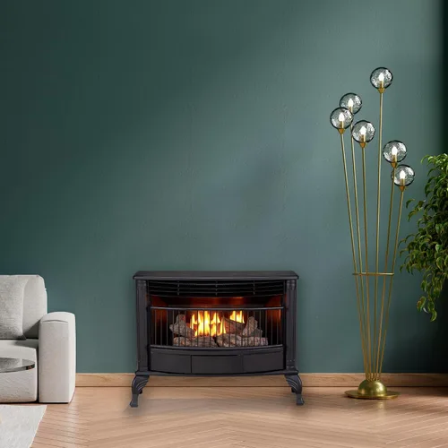 Vista 5 de ProCom QNSD250RT estufa de doble combustible sin ventilación, estufa independiente y calefactor de interior, uso con gas natural o propano líquido