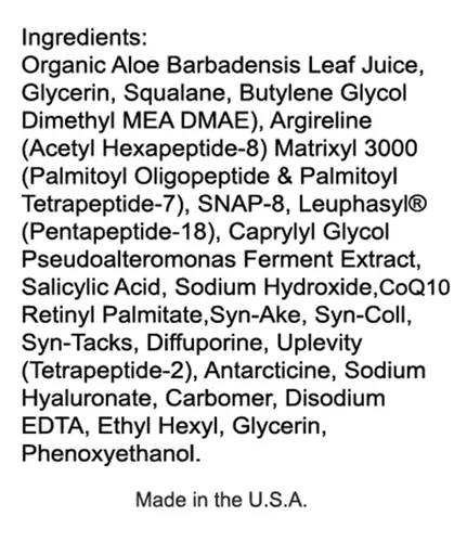 Vista 6 de Magic Serum-No Needle Alternative-BioActive Argireline Peptides Complex Anti-Eexpression Line/Creases Serum-Matrixyl 3000, SNAP-8, Pentapeptide-18