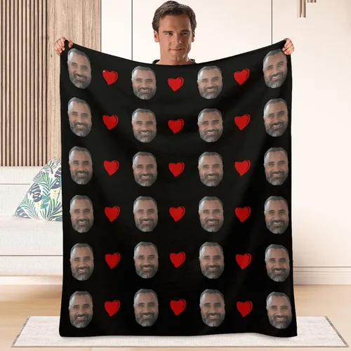 Vista 19 de Manta personalizada para el mejor papá, regalos personalizados para hombres, mantas personalizadas con fotos, texto para papá, marido, familia