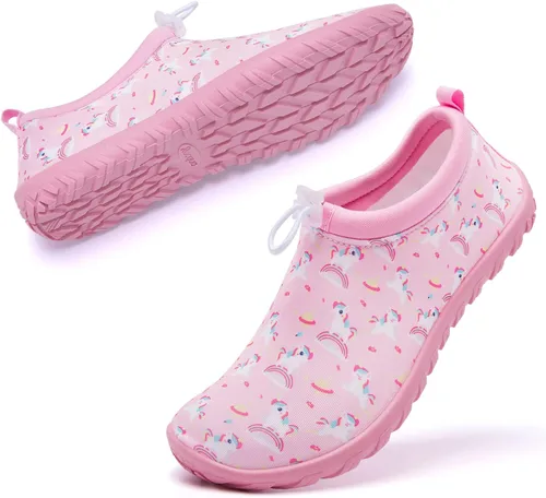 Vista 2 de Racqua Zapatos de agua para niños y niñas, zapatos de natación de secado rápido, ligeros, para playa, piscina, natación (niños pequeñosgrandes)
