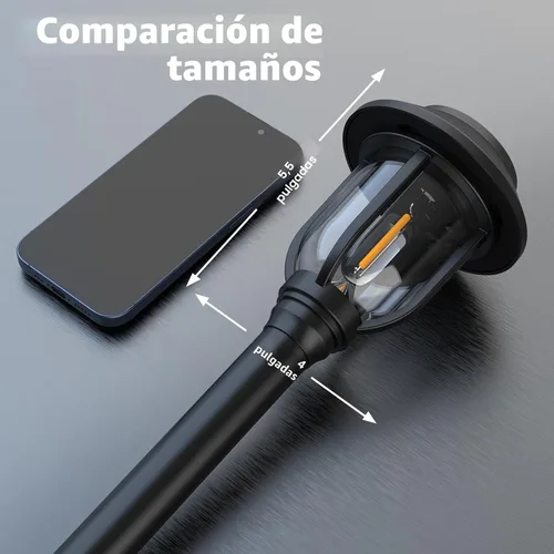 Vista 9 de ILANCK Luces solares para caminos al aire libre, paquete de 12 luces solares para exteriores, impermeables, blanco cálido, encendido y apagado