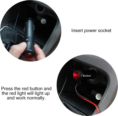 Vista 5 de NRC&XRC-12V Señal iluminada magnética impermeable para techo de taxi, luz LED de coche, base sellada con cable de alimentación de 3m