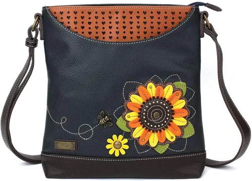 Vista 25 de CHALA Sweet Messenger - Bolso de hombro de tamaño medio con correa ajustable Ajolote - Turquesa