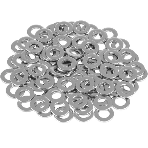 Vista 7 de HELIFOUNER 50 arandelas planas de 1/2 pulgada, acero inoxidable 304, arandelas de guardabarros, arandelas de metal para tornillos