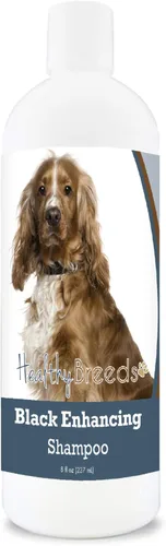 Vista 101 de Healthy Breeds Rottweiler Black Enhancing Shampoo - Limpiador suave con vitamina E, aloe y aceite de coco que añade brillo, brillo e intensidad a